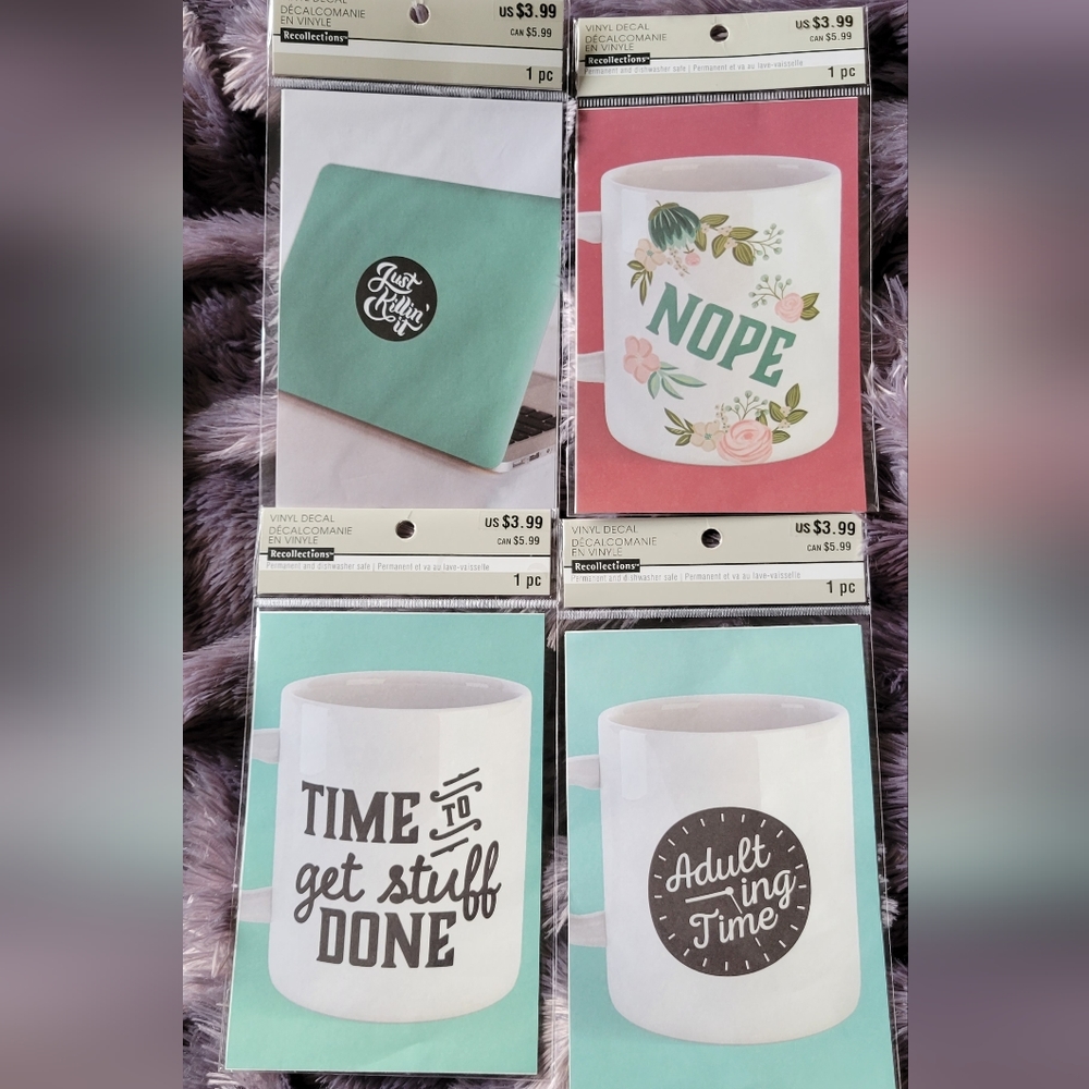 Set of 4 Vinyl Decals